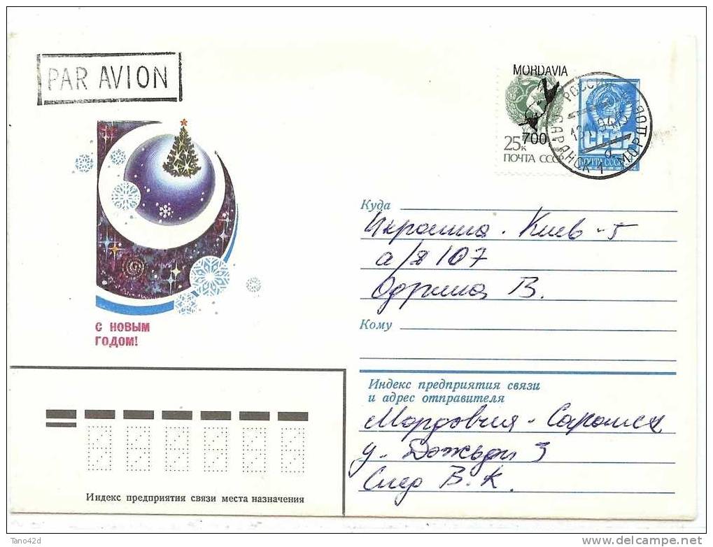 LRD4 - ENTIER POSTAL ENVELOPPE VOYAGEE TP MORDAVIA - Stamped Stationery