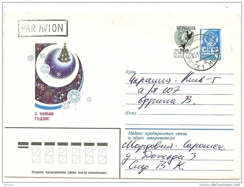 LRD4 - ENTIER POSTAL ENVELOPPE VOYAGEE TP MORDAVIA - Stamped Stationery