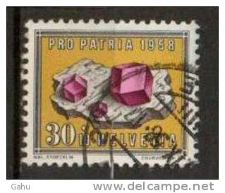Suisse ; 1958 ; Yval ; N° Y : 609 ; Ob ; "Pro Patria " ; Cote : 5.00 E. - Gebraucht