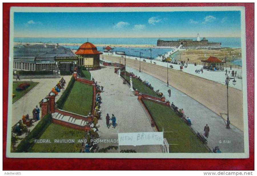 New Brighton Floral Pavilion And Promenade Valentine De Luce Colour Glossy - Andere & Zonder Classificatie