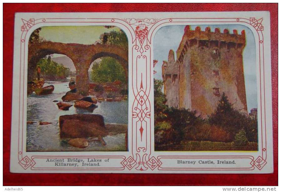 Art Nouveau PC/CPA Ancient Bridge, Lakes Of Killarney, Blarney Castle - Cork