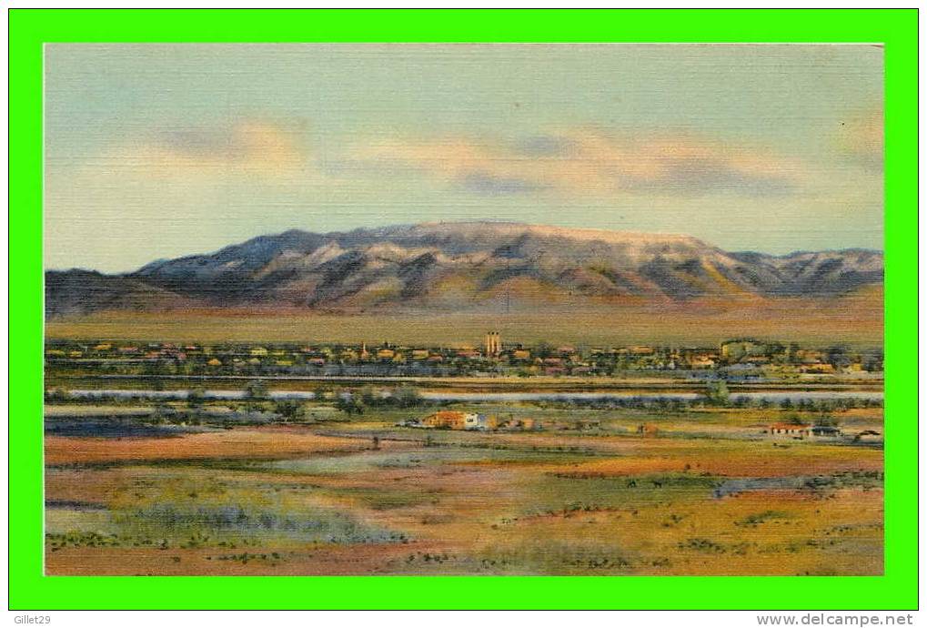 ALBUQUERQUE, NM - SANDIA MOUNTAINS - SOUTHWEST POST CARD CO - - Albuquerque