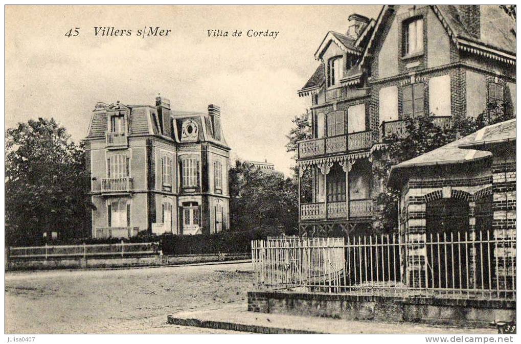 VILLERS SUR MER (14) Rue Villa De Corday Beau Plan - Villers Sur Mer