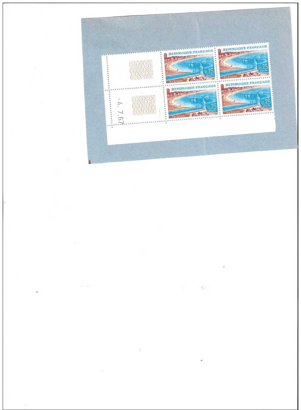 Coin Daté - Bloc De 4 Timbres - N° 1502     LA NAULE - 1960-1969