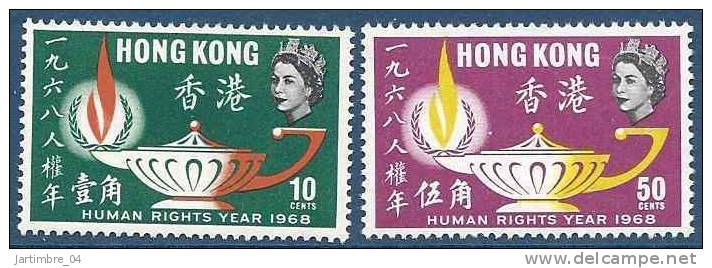 1981 HONG-KONG 238-39** Droits De L´homme - Unused Stamps