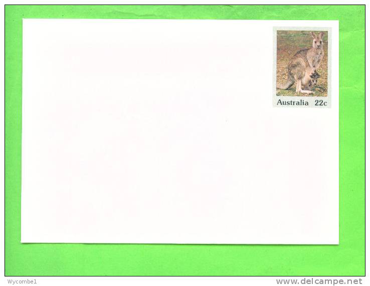 AUSTRALIA - Pre-stamped Envelope/No. 021/Grey Kangaroo - Postwaardestukken