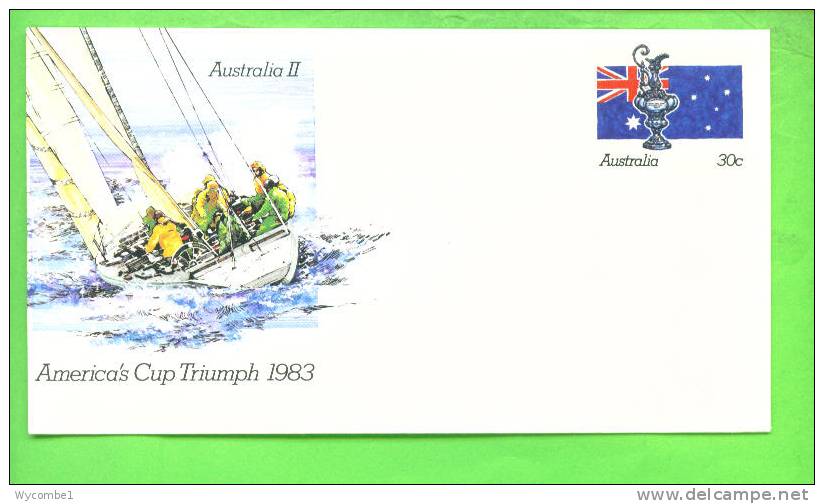 AUSTRALIA - Pre-Stamped Envelope/No. 067A/Americas Cup Triumph - Entiers Postaux