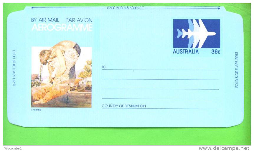 AUSTRALIA - Aerogramme 36 Cents/Shearing - Aerogramme