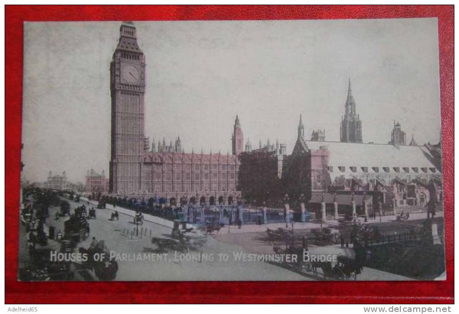 C 1910 Parliament Buildings Of London (American Card) - Houses Of Parliament