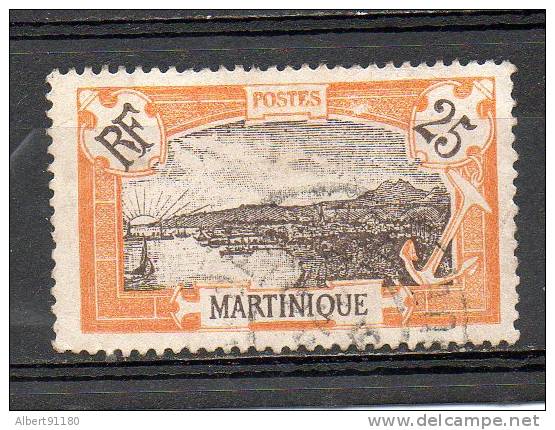 MARTINIQUE 25c Orange Brun 1922-25 N°96 - Andere & Zonder Classificatie