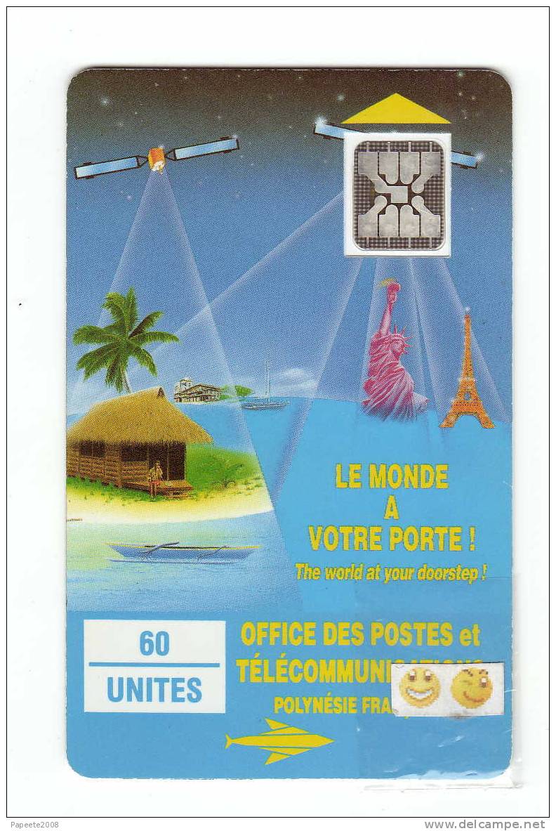 PF4A - LE MONDE A VOTRE PORTE - SC 4 - 5 G N° "IMPACTS" - LOT 27520 - LUXE - Frans-Polynesië