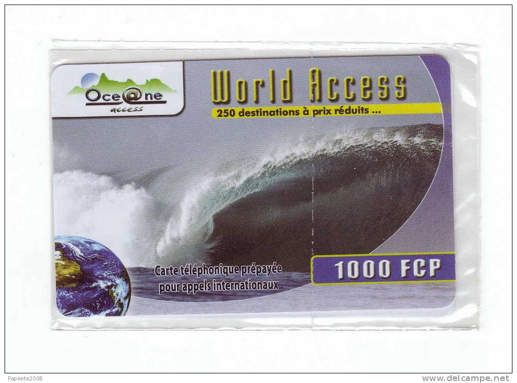 Polynésie / Tahiti - Océane Access - Carte Prépayée / 1 000 FCFP - "Plastifiée" - NSB - Französisch-Polynesien