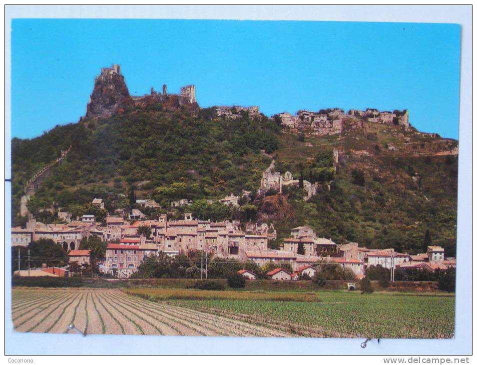 Rochemaure - Village Bâti Le Long Du Rhone Et Dominé Par Les Ruines D´une Forteresse Avec Son Village Féodal - Rochemaure