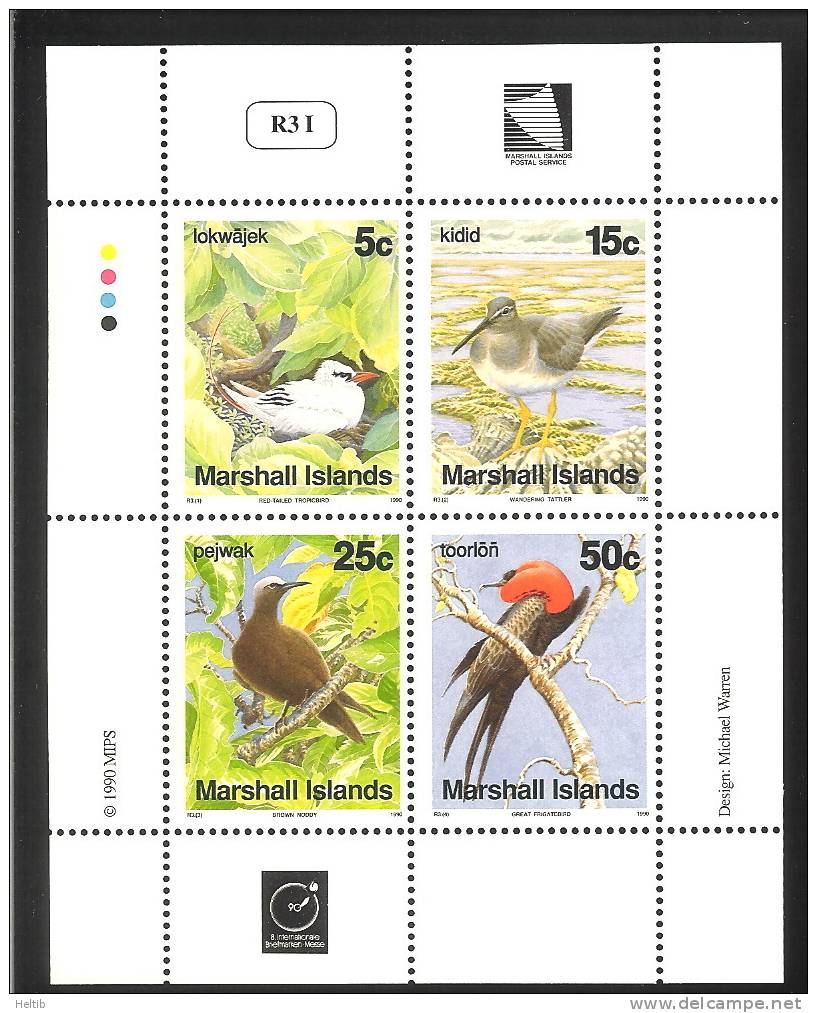 Marshall Islands 1990 - BF ** - Oiseaux Des Iles - Islands Birds - Marshall Islands