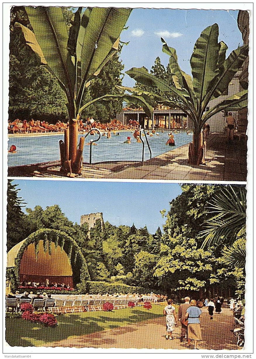 AK 7847 Thermalkurort BADENWEILER Thermal-Schwimmbad Kurpark Und -Promenade Konzertmuschel 19.5.69-12 7847 BADENWEILER - Badenweiler