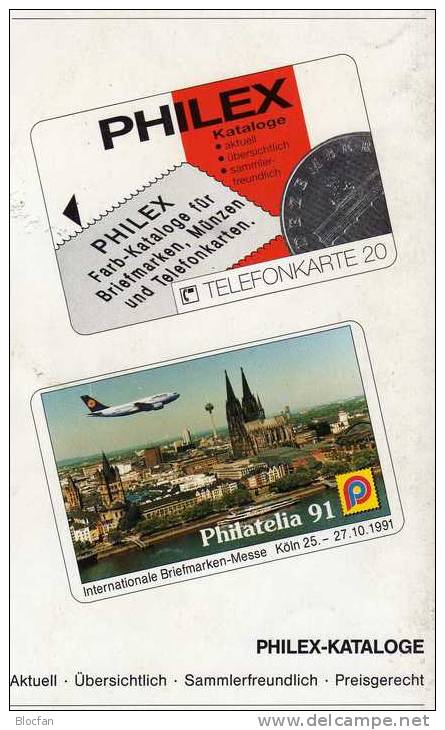 PHILEX 1.Telefonkarten Katalog 1991 Antiquarisch 12€ Der Klassiker Mit Heutige Wunsch-Preisen In DM Catalogue Of Germany - Alemania