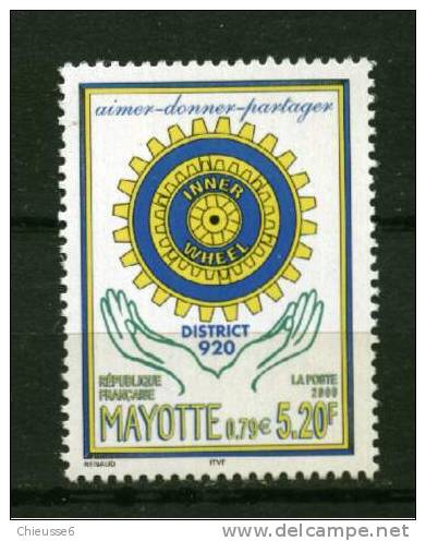 Mayotte **  N° 83 - Club Inner Wheel. - Otros & Sin Clasificación