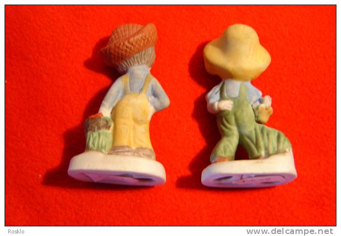 BISCUIT DE FOIRE / UN COUPLE D ENFANTS / HT 10 CM  / PARFAIT  ETAT - Autres & Non Classés