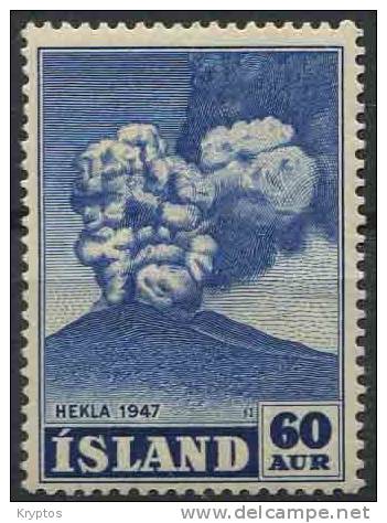 Iceland 1948 - Hekla - 60 Aur - Nuevos