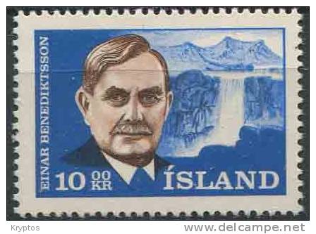 Iceland 1965 - Einar Benediktsson - 10.00 Kr. - Unused Stamps