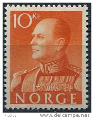 Norway 1959 - King Olav - 10 Kr. - Unused Stamps