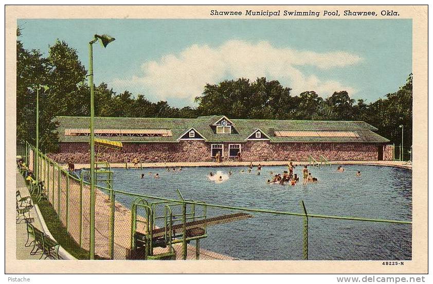 Shawnee Oklahoma - Municipal Swimming Pool - 1956 - Non Circulée - Sonstige & Ohne Zuordnung