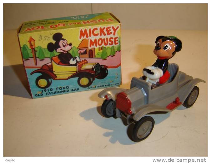 FIGURINES DISNEY / EMPIRE TOYS / MICKEY EN FORD 1910  / PARFAIT  ETAT + BOITE - Disney