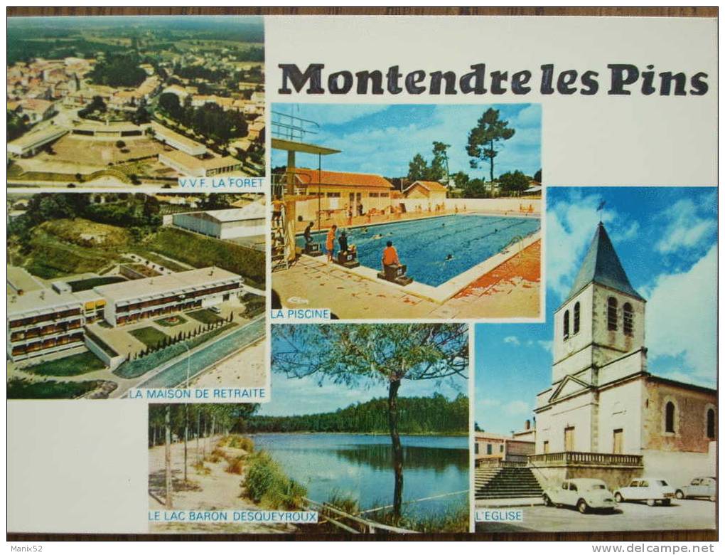 17 - MONTENDRE-les-PINS - VVF La Forêt, La Maison De Retraite, La Piscine...Multivues. - Montendre