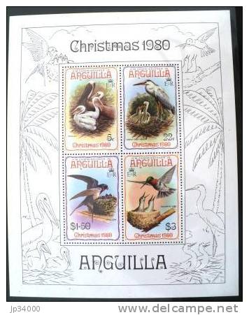 ANGUILLA Oiseaux, Rapaces, Birds, Pajaros. Yvert BF 34 ** Mnh - Pelícanos