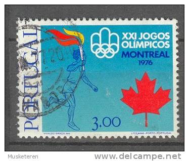 Portugal 1976 Mi. 1319  3.00 (E) Olympische Sommerspiele Olympic Games Montreal Fackellauf - Usado