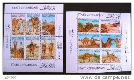 BAHRAIN CHAMEAUX, Chameau, Mammiferes, Camelidés.  2 FEUILLETS DIFFERENTS. ** MNH - Autres & Non Classés