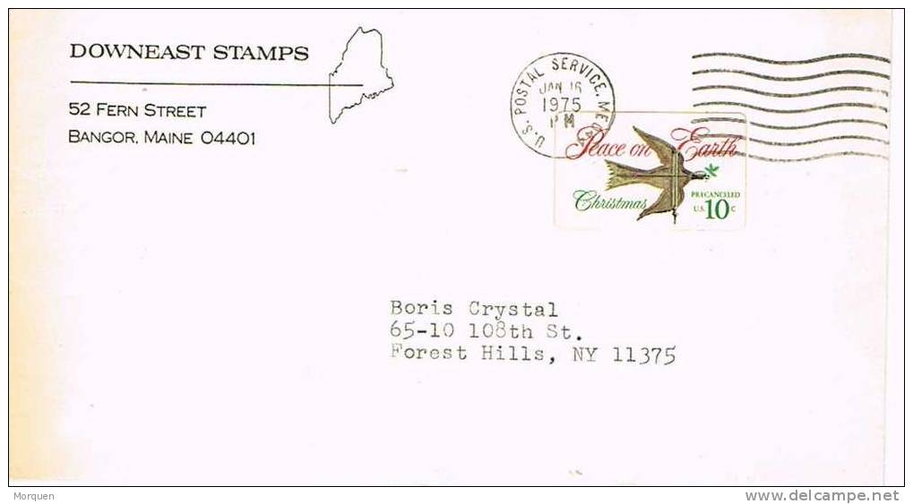 1398. Carta BANGOR (Maine) 1975. Postal Service - Briefe U. Dokumente