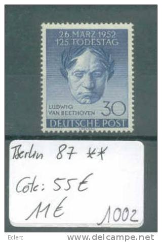 BERLIN   No Michel 87 **  (  Sans Charnière  )      Cote : 55  € - Unused Stamps
