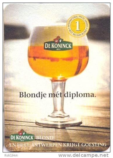 #D17-181 Viltje De Koninck - Beer Mats