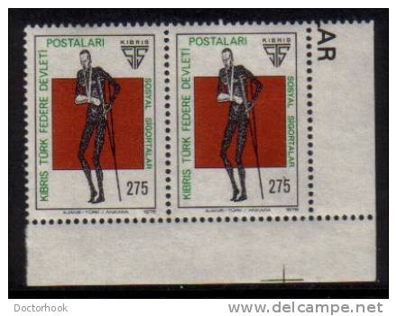TURKEY--NORTHERN CYPRUS   Scott #  52-4**  VF MINT NH Pairs - Unused Stamps