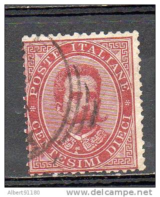 ITALIE 10c Carmin 1879-82 N°34 - Used