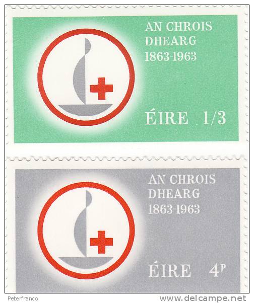 B - 1963 Irlanda - Centenario Croce Rossa - Unused Stamps
