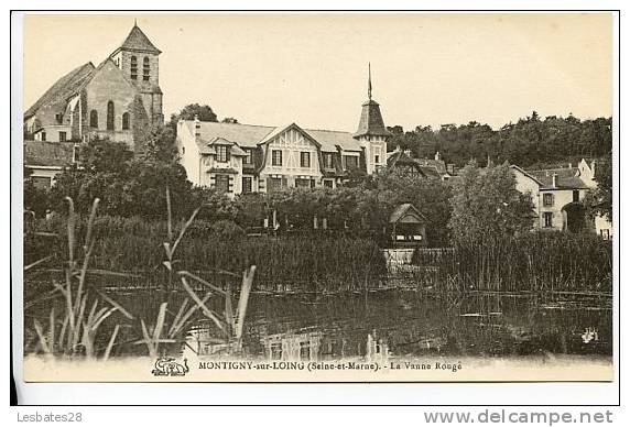 CPA 77. --MONTIGNY-sur-LOING. La Vanne Rouge .-SALV 05-13 - Samois