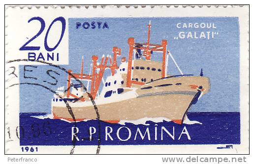 B - 1961 Romania - Cargo "Galati" - Maritime