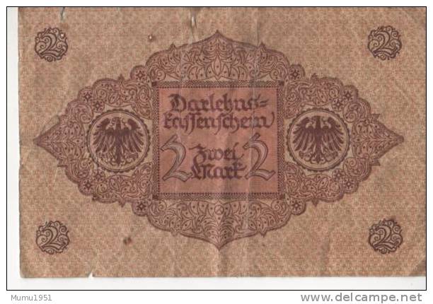 ALLEMAGNE LOT DE 4 BILLETS DE 1 ET 2 MARKS