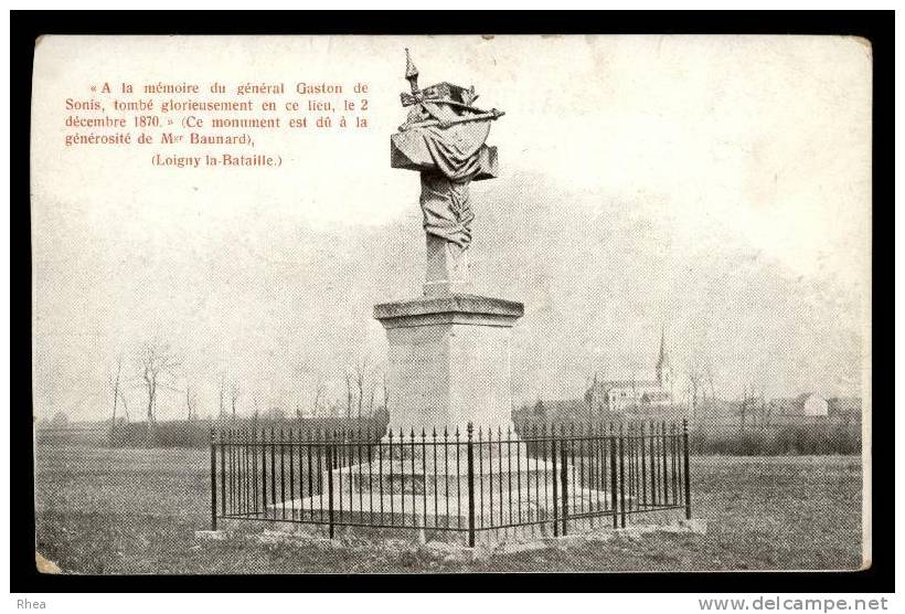 28 Loigny-la-Bataille Guerre 1870 Statue De Sonis D28D K28287K C28212C RH092377 - Autres & Non Classés