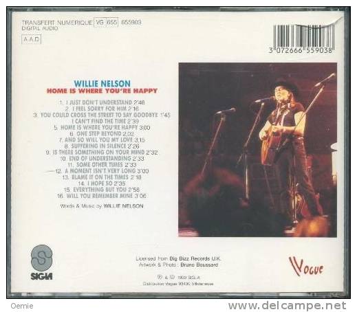 WILLIE  NELSON  ° HOME IS WHERE YOU' RE HAPPY   //  CD ALBUM  NEUF SOUS CELLOPHANE - Country & Folk