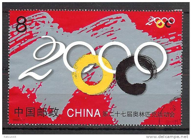 JO 2000 - Oblitéré - Chine - N° BF 108 - Y&T - Sommer 2000: Sydney