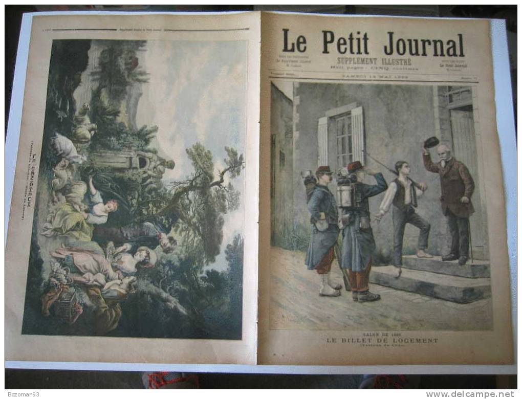 LE PETIT JOURNAL N° 0077 DU 14/05/1892 LE BILLET DE LOGEMENT - Le Petit Journal