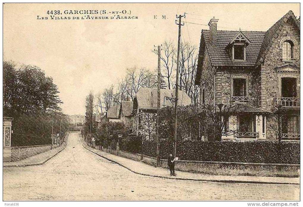 Cp 92 GARCHES Les Villas De L´avenue D´alsace - Garches