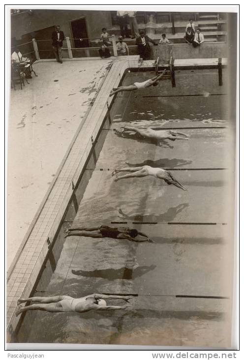PHOTO PRESSE NATATION - CHAMP. PARIS 1937 - Schwimmen