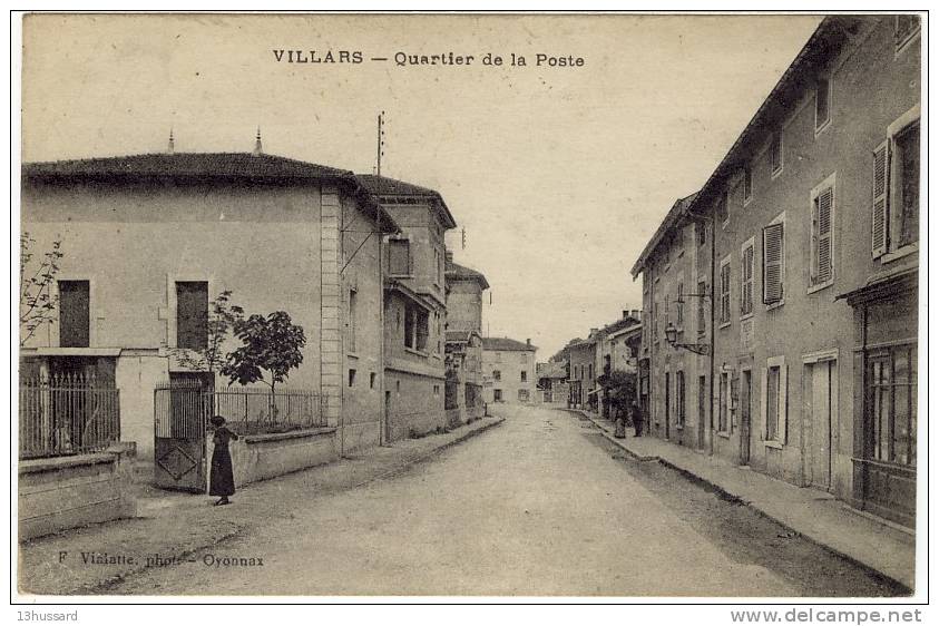 Carte Postale Ancienne Villars Les Dombes - Quartier De La Poste - Villars-les-Dombes