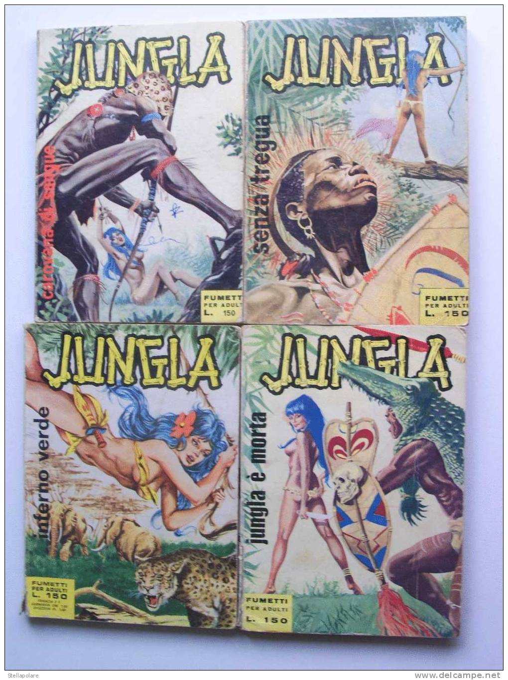 OCCASIONE: NUMERO UNO Di JUNGLA ORIGINALE ANNI 60 + Altri Otto Numeri - Comics 1930-50