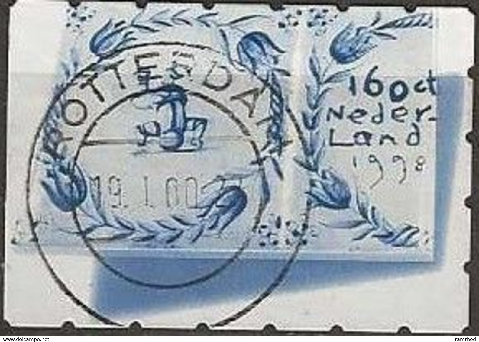 NETHERLANDS 1998 Delft Faience - 160c Ceramic Showing Boy Standing On His Head FU - Used Stamps