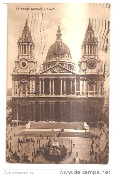 38600)cartolina Illistratoria London - St. Paul Cathedral - St. Paul's Cathedral